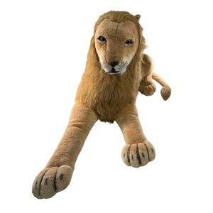 Melissa & Doug GIANT Lion Plush Life Size Stuffed Animal Realistic Big Cat 40"